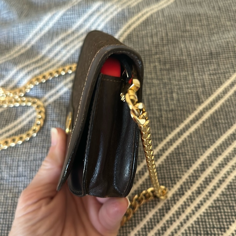CELINE 🤎 Authentic rare wallet/chain carriage canvas/leather trim Belt bag etc - Picture 11 of 15